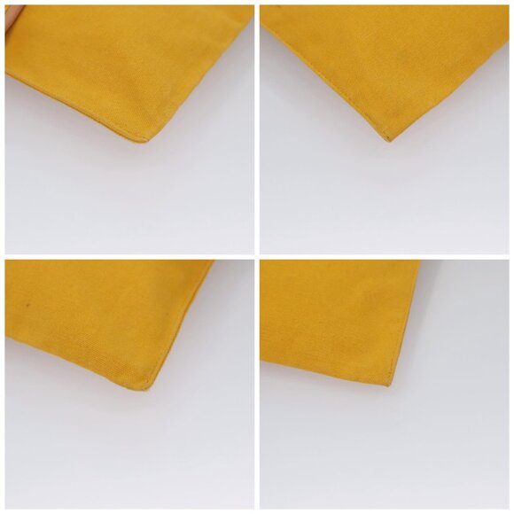 HERMES Clutch Bag Canvas Yellow Auth ti2709 - Picture 14 of 14